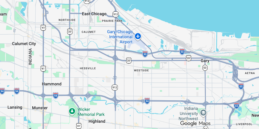 Map of CCSJ-authorized schools in Northwest Indiana